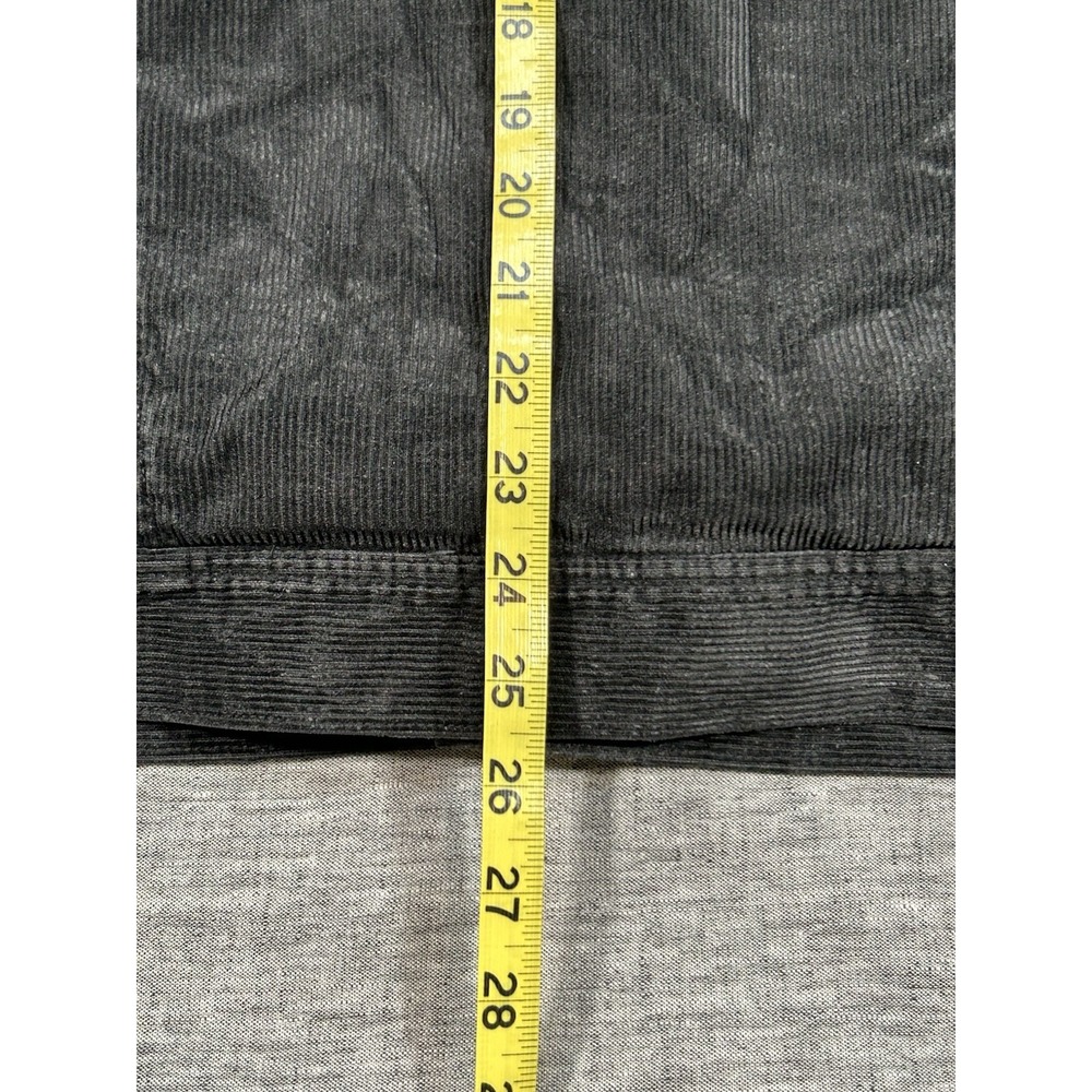 Outerknown Paz Corduroy Trucker Jacket Mens Medium Black Sherpa Cotton Hemp - Picture 15 of 15